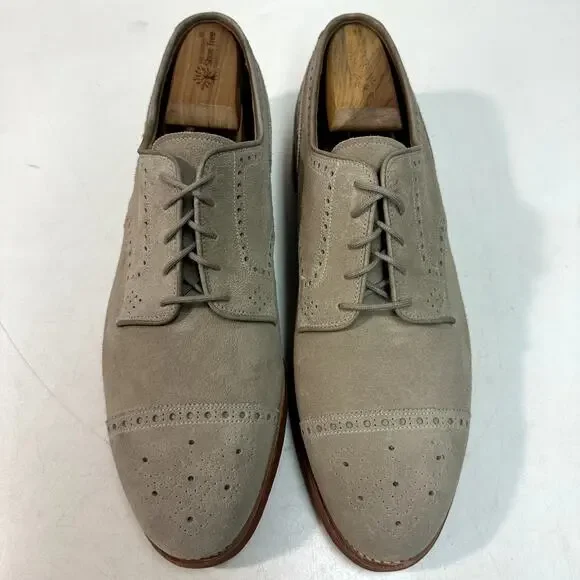 NWOT Crockett & Jones x Ralph Lauren Suede Cap Toe Brogue Made in England 10.5 D